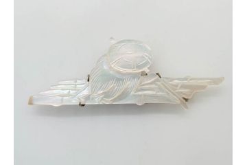 アンティーク　時代物　珊瑚　ピンク　桃色　螺鈿細工　SPM刻印　和の装いを引きたてる帯留6点セット(サンゴ、鯉、魚、竹梅?、帯留め、着物道具、和装小物、アクセサリー)(R-081008)