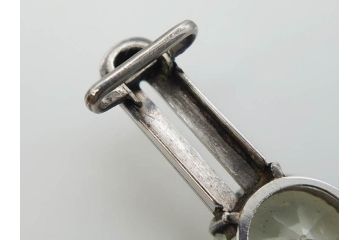 クオーツ　アメジスト　SILVER(シルバー)　キラリと輝く帯留6点セット(銀、帯留め、着物道具、和装小物、アクセサリー、紫水晶、石英)(R-081009)