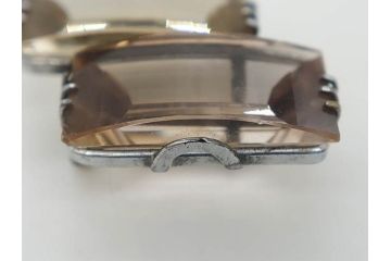 クオーツ　アメジスト　SILVER(シルバー)　キラリと輝く帯留6点セット(銀、帯留め、着物道具、和装小物、アクセサリー、紫水晶、石英)(R-081009)