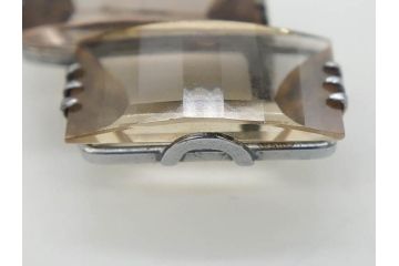 クオーツ　アメジスト　SILVER(シルバー)　キラリと輝く帯留6点セット(銀、帯留め、着物道具、和装小物、アクセサリー、紫水晶、石英)(R-081009)