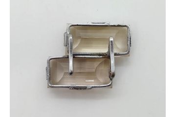 クオーツ　アメジスト　SILVER(シルバー)　キラリと輝く帯留6点セット(銀、帯留め、着物道具、和装小物、アクセサリー、紫水晶、石英)(R-081009)