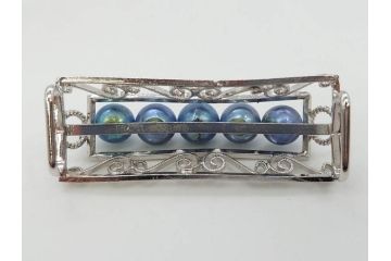クオーツ　アメジスト　SILVER(シルバー)　キラリと輝く帯留6点セット(銀、帯留め、着物道具、和装小物、アクセサリー、紫水晶、石英)(R-081009)