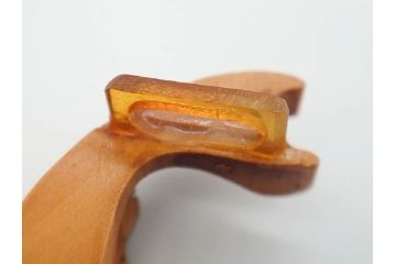 木製　本つげ細工　細かな彫りが見事な帯留6点セット(在銘作家物、介山、鯉、魚、翁面、帆船、花、月?、着物道具、和装小物、アクセサリー、帯締め、帯留め)(R-081010)