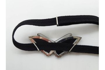 アンティーク　時代物　螺鈿細工　べっ甲(鼈甲)　オパール　上品な雰囲気の帯留2点セット(蝶、花、菊、扇、帯締め、帯留め、着物道具、和装小物、アクセサリー)(R-081011)