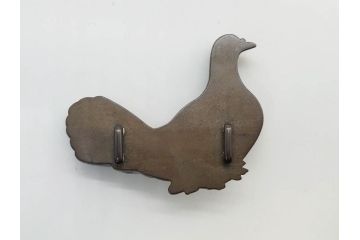 アンティーク　時代物　金工　彫金　気品を感じる帯留7点セット(在銘作家物、弘光、ハト、鳩、ツル、鶴、花、波に千鳥、観世水、帯留め、着物道具、和装小物、アクセサリー、ケース付き)(R-081012)