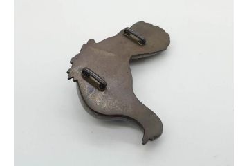 アンティーク　時代物　金工　彫金　気品を感じる帯留7点セット(在銘作家物、弘光、ハト、鳩、ツル、鶴、花、波に千鳥、観世水、帯留め、着物道具、和装小物、アクセサリー、ケース付き)(R-081012)
