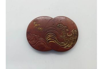 アンティーク　時代物　金工　彫金　気品を感じる帯留7点セット(在銘作家物、弘光、ハト、鳩、ツル、鶴、花、波に千鳥、観世水、帯留め、着物道具、和装小物、アクセサリー、ケース付き)(R-081012)
