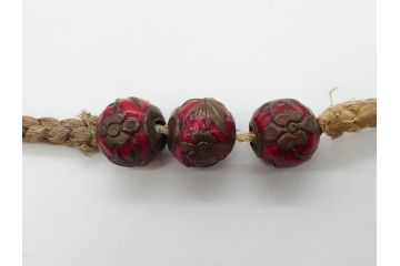 アンティーク　時代物　さりげない美しさのある帯留4点セット(金魚、龍、竜、花、帯留め、帯締め、着物道具、和装小物、アクセサリー)(R-081014)