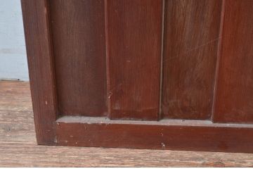 アンティーク建具　凝ったデザインが空間のアクセントになる扉1枚(ドア、木製扉、ガラス扉)(R-081018)