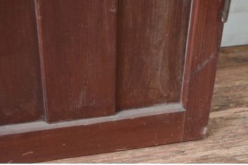 アンティーク建具　凝ったデザインが空間のアクセントになる扉1枚(ドア、木製扉、ガラス扉)(R-081018)
