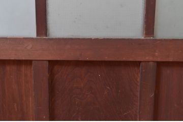アンティーク建具　レトロな佇まいが魅力的な扉1枚(ドア、木製扉、ガラス扉)(R-081019)