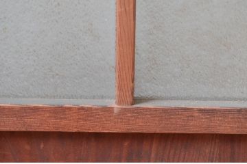 アンティーク建具　どこか懐かしさを感じる扉1枚(ドア、木製扉、ガラス扉)(R-081020)