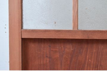 アンティーク建具　どこか懐かしさを感じる扉1枚(ドア、木製扉、ガラス扉)(R-081020)