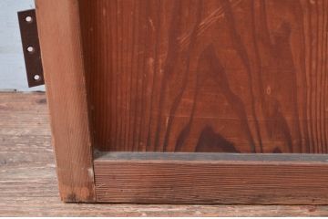アンティーク建具　どこか懐かしさを感じる扉1枚(ドア、木製扉、ガラス扉)(R-081020)