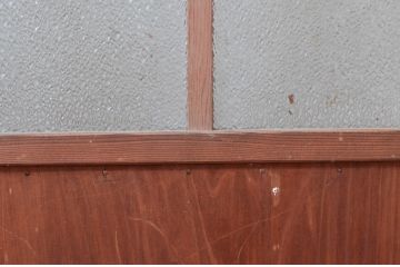 アンティーク建具　どこか懐かしさを感じる扉1枚(ドア、木製扉、ガラス扉)(R-081020)
