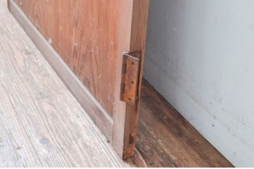 アンティーク建具　どこか懐かしさを感じる扉1枚(ドア、木製扉、ガラス扉)(R-081020)