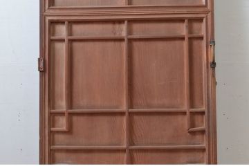 アンティーク建具　高級　特注品!!　上手物　凝ったデザインが目を惹かれる扉1枚(ドア、木製扉)(R-081021)