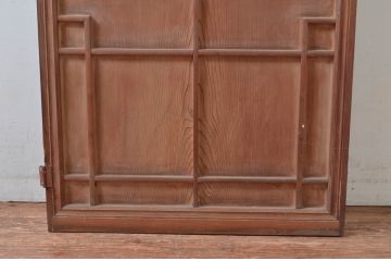 アンティーク建具　高級　特注品!!　上手物　凝ったデザインが目を惹かれる扉1枚(ドア、木製扉)(R-081021)