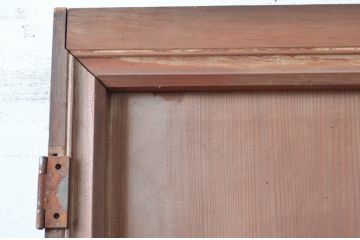 アンティーク建具　高級　特注品!!　上手物　凝ったデザインが目を惹かれる扉1枚(ドア、木製扉)(R-081021)