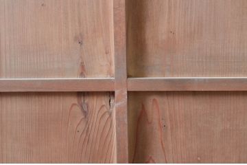 アンティーク建具　高級　特注品!!　上手物　凝ったデザインが目を惹かれる扉1枚(ドア、木製扉)(R-081021)