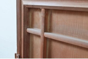 アンティーク建具　高級　特注品!!　上手物　凝ったデザインが目を惹かれる扉1枚(ドア、木製扉)(R-081021)