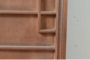 アンティーク建具　高級　特注品!!　上手物　凝ったデザインが目を惹かれる扉1枚(ドア、木製扉)(R-081021)