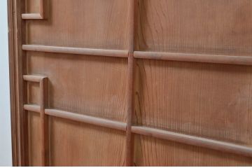 アンティーク建具　高級　特注品!!　上手物　凝ったデザインが目を惹かれる扉1枚(ドア、木製扉)(R-081021)