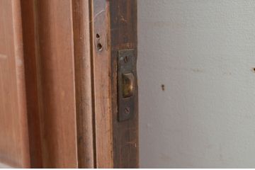 アンティーク建具　高級　特注品!!　上手物　凝ったデザインが目を惹かれる扉1枚(ドア、木製扉)(R-081021)