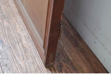 アンティーク建具　高級　特注品!!　上手物　凝ったデザインが目を惹かれる扉1枚(ドア、木製扉)(R-081021)