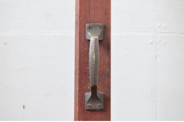 アンティーク建具　昭和レトロな雰囲気感じるドア1枚(扉、ガラス扉、木製扉)(R-081023)