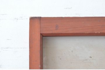 アンティーク建具　木の温かみある風合いが魅力的なドア1枚(扉、ガラス扉、木製扉)(R-081024)