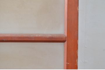 アンティーク建具　木の温かみある風合いが魅力的なドア1枚(扉、ガラス扉、木製扉)(R-081024)
