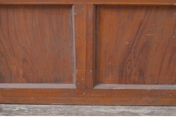 アンティーク建具　木の温かみある風合いが魅力的なドア1枚(扉、ガラス扉、木製扉)(R-081024)