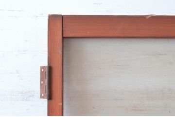 アンティーク建具　木の温かみある風合いが魅力的なドア1枚(扉、ガラス扉、木製扉)(R-081024)