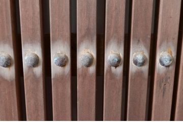 アンティーク建具　上手物!!　関西地方　上質な和の空間を演出する作りの良い格子蔵戸1枚(格子戸、引き戸、玄関戸)(R-081032)
