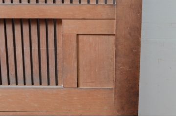 アンティーク建具　上手物!!　関西地方　上質な和の空間を演出する作りの良い格子蔵戸1枚(格子戸、引き戸、玄関戸)(R-081032)