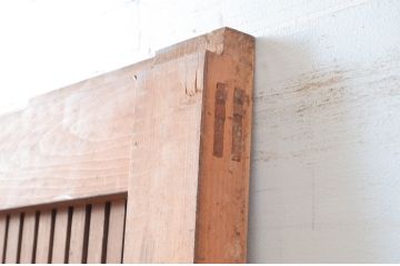 アンティーク建具　上手物!!　関西地方　上質な和の空間を演出する作りの良い格子蔵戸1枚(格子戸、引き戸、玄関戸)(R-081032)