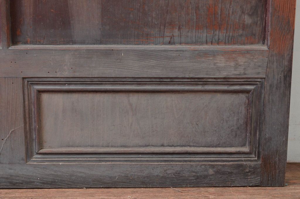 アンティーク建具　大正～昭和初期　希少デザイン　特大!! 空間の主役になる古い洋館のミラー付きドア1枚　(R-081034)