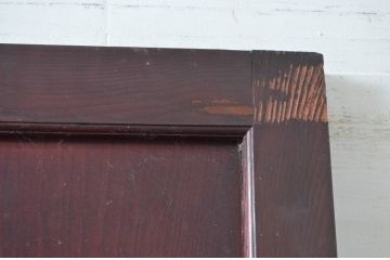 アンティーク建具　大正～昭和初期　希少デザイン　特大!! 空間の主役になる古い洋館のミラー付きドア1枚　(R-081034)