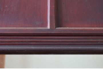 アンティーク建具　大正～昭和初期　希少デザイン　特大!! 空間の主役になる古い洋館のミラー付きドア1枚　(R-081034)