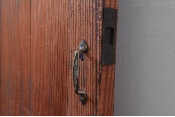 アンティーク建具　大正～昭和初期　希少デザイン　特大!! 空間の主役になる古い洋館のミラー付きドア1枚　(R-081034)