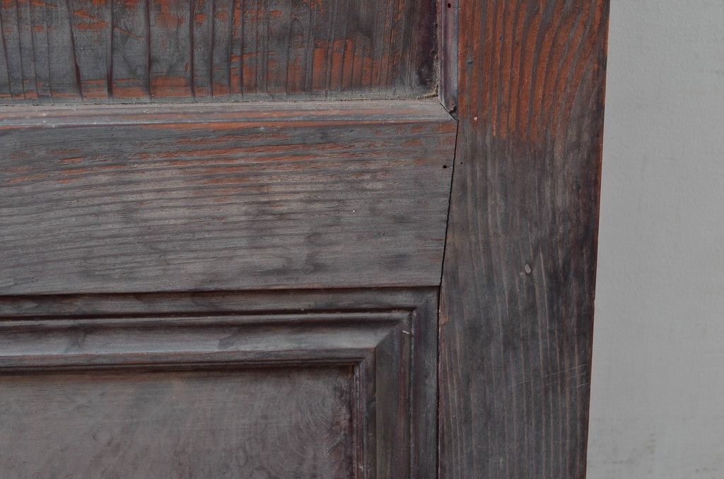 アンティーク建具　大正～昭和初期　希少デザイン　特大!! 空間の主役になる古い洋館のミラー付きドア1枚　(R-081034)