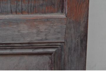 アンティーク建具　大正～昭和初期　希少デザイン　特大!! 空間の主役になる古い洋館のミラー付きドア1枚　(R-081034)