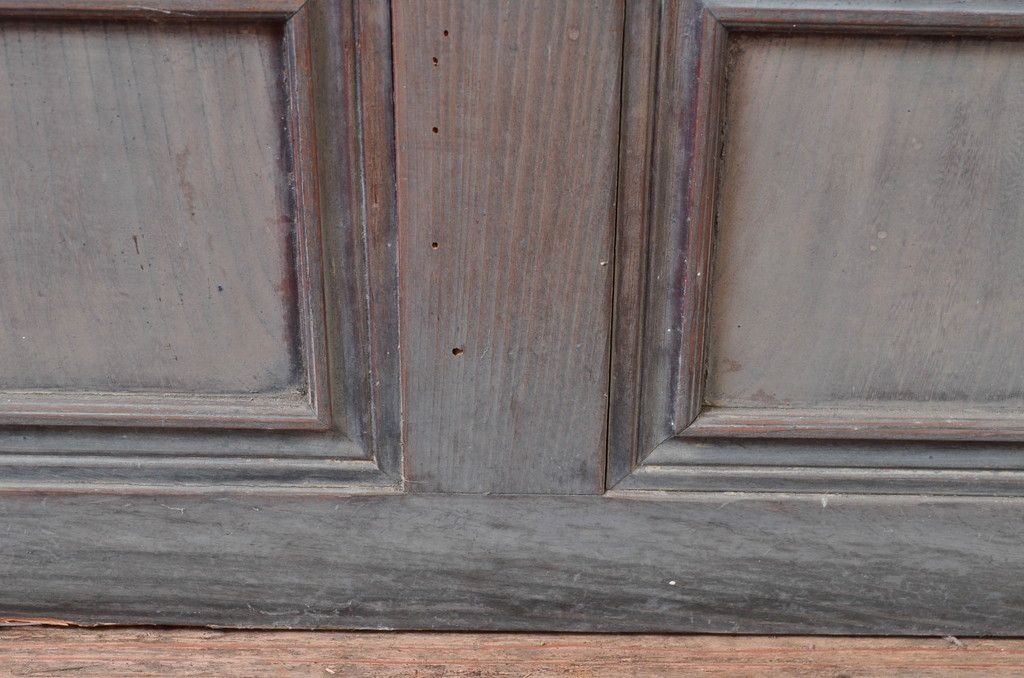 アンティーク建具　大正～昭和初期　希少デザイン　特大!! 空間の主役になる古い洋館のミラー付きドア1枚　(R-081034)