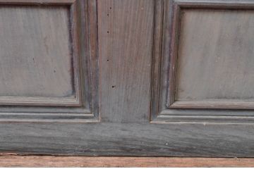 アンティーク建具　大正～昭和初期　希少デザイン　特大!! 空間の主役になる古い洋館のミラー付きドア1枚　(R-081034)