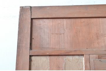 アンティーク建具　大正～昭和初期　希少デザイン　特大!! 空間の主役になる古い洋館のミラー付きドア1枚　(R-081034)