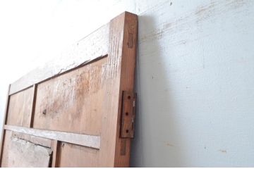 アンティーク建具　大正～昭和初期　希少デザイン　特大!! 空間の主役になる古い洋館のミラー付きドア1枚　(R-081034)