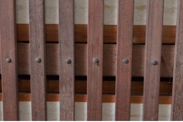 アンティーク建具　裏障子付き　どこか懐かしい雰囲気を感じるレトロな格子戸3枚セット(引き戸、障子戸)(R-081039)