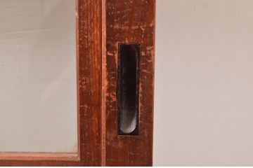 アンティーク建具　裏障子付き　どこか懐かしい雰囲気を感じるレトロな格子戸3枚セット(引き戸、障子戸)(R-081039)