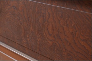 アンティーク建具　激レア!!　希少　特注品　腰板欅(ケヤキ)材　玉杢　両面格子仕上げが見事な最高級のガラス入り格子戸4枚セット　(R-081041)